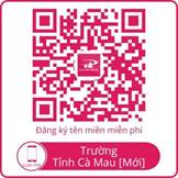 QR đăng ký trường Cà Mau